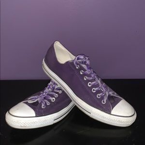 Purple Converse All Star Low Tops